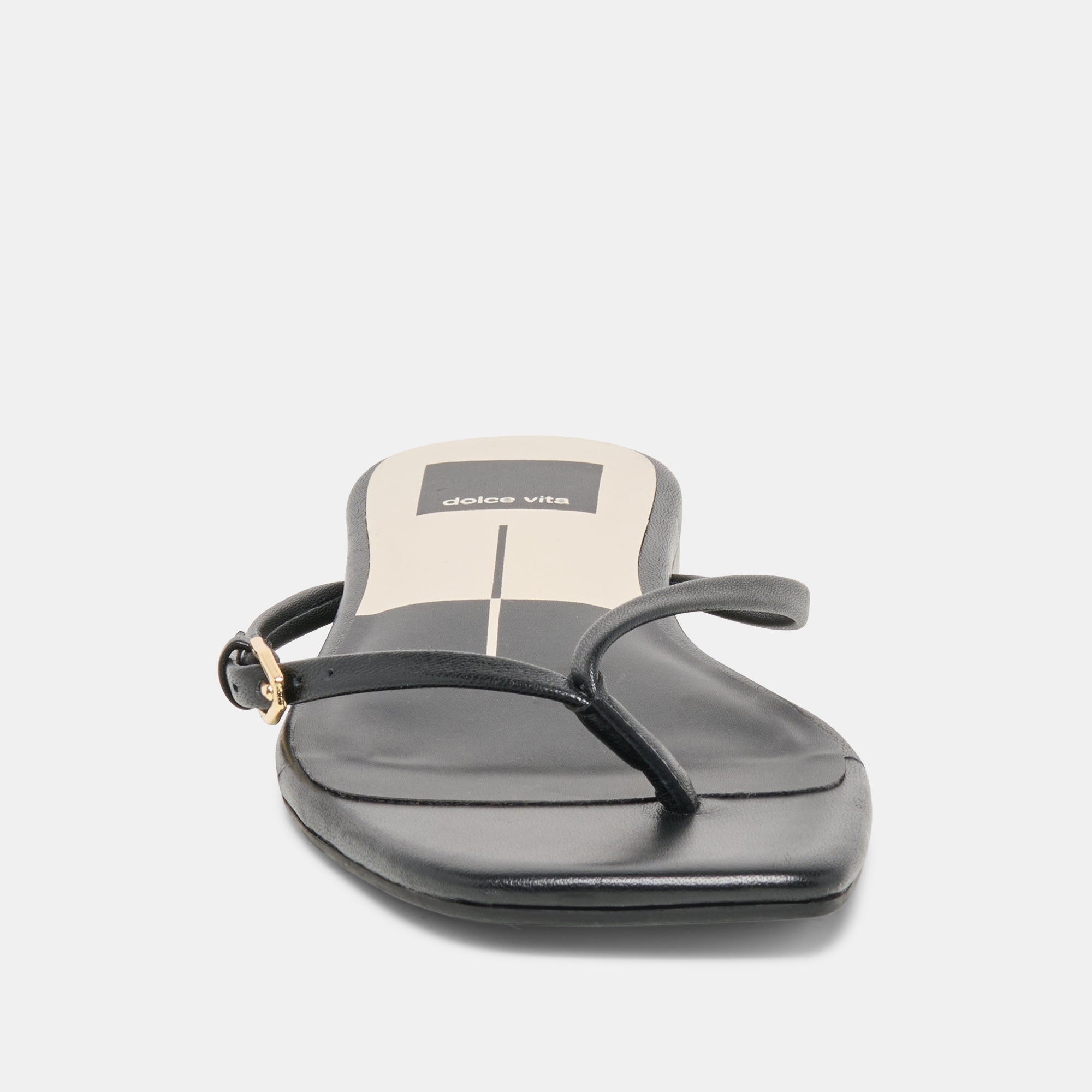 MALTA SANDALS BLACK LEATHER