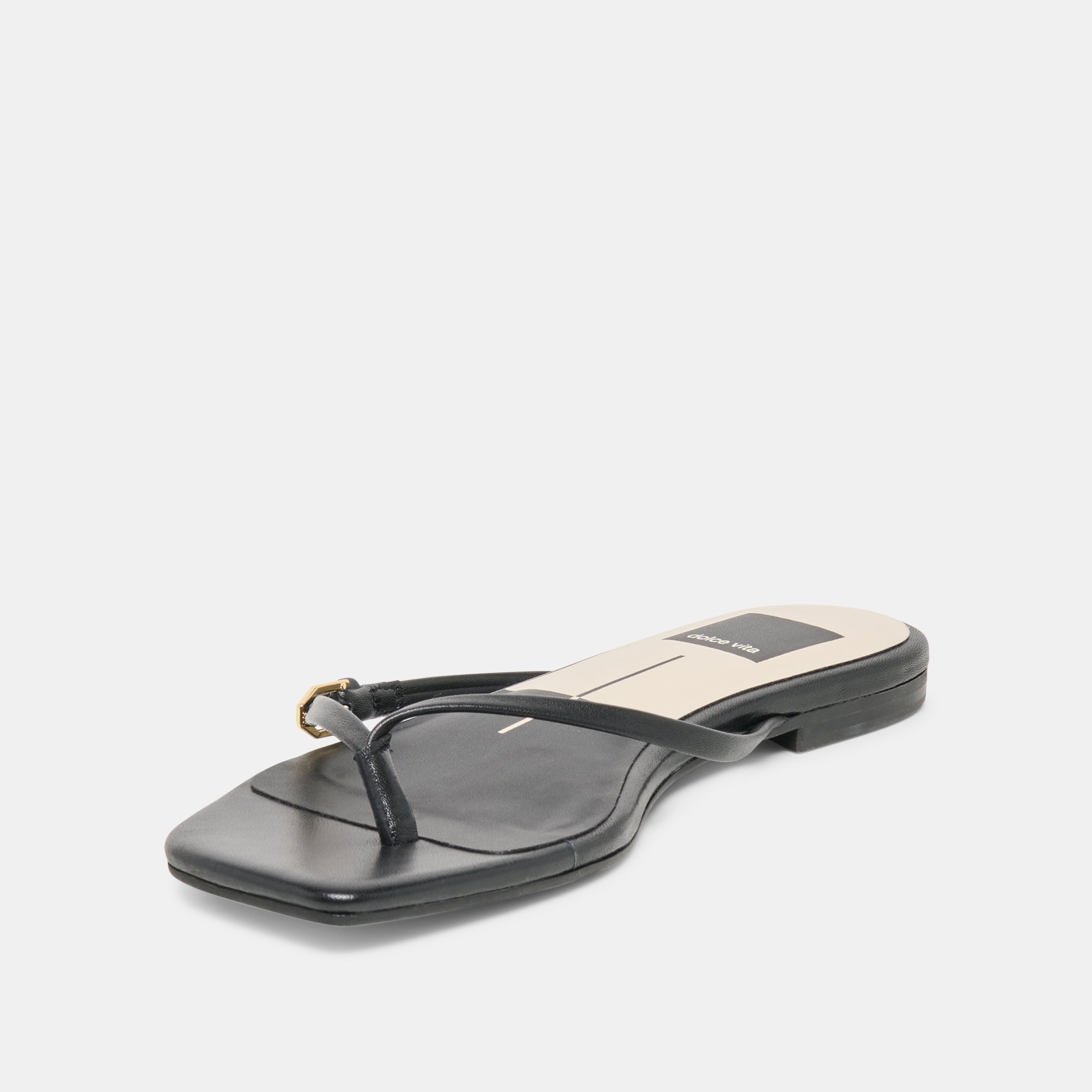 MALTA SANDALS BLACK LEATHER