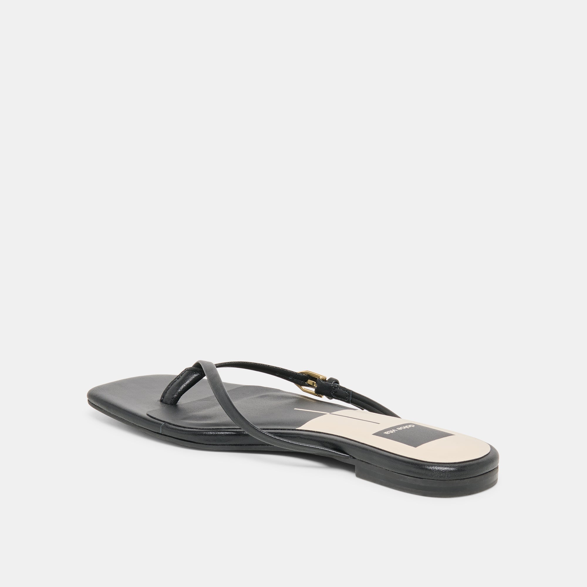 MALTA SANDALS BLACK LEATHER