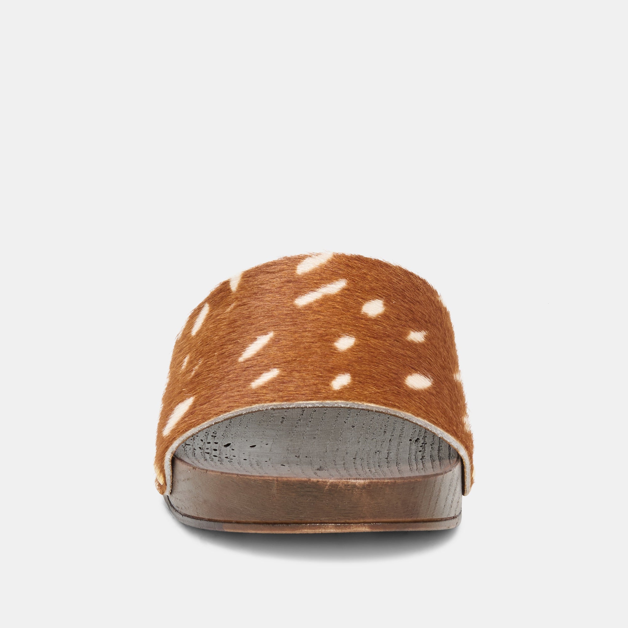 SYMONE SANDALS CHESTNUT CALF HAIR