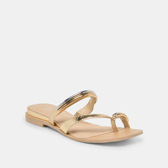 TARINA SANDALS GOLD LEATHER