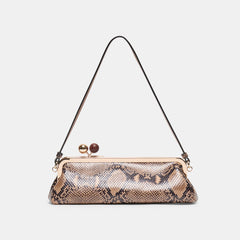 AMBRIAA SHOULDER BAG TAN MULTI SNAKE LEATHER