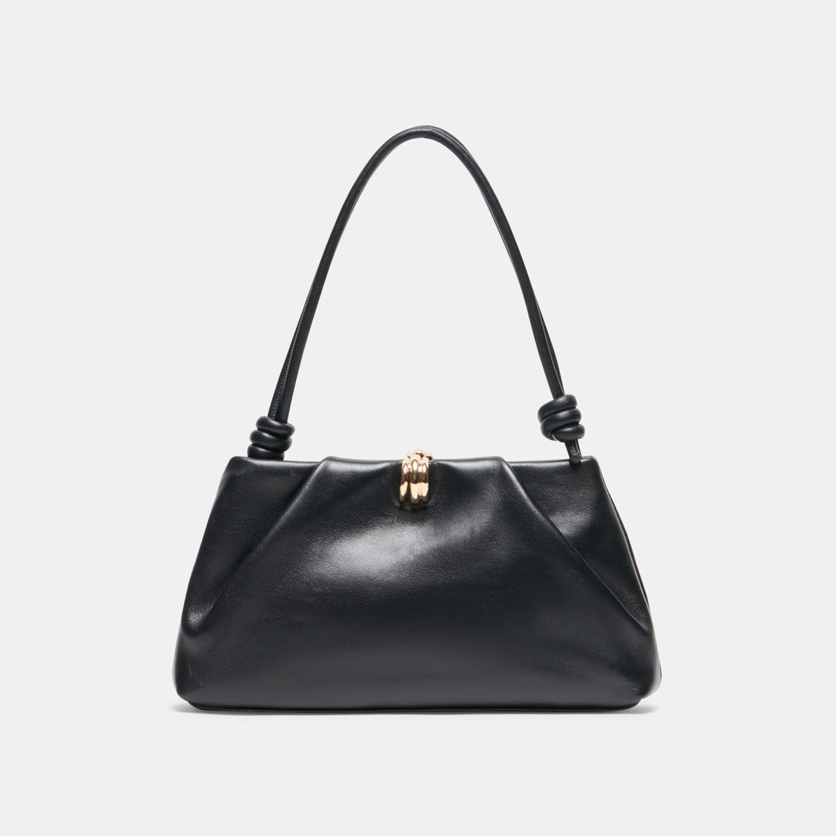 RAVEL SHOULDER BAG BLACK LEATHER