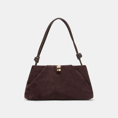 RAVEL SHOULDER BAG CHOCOLATE SUEDE