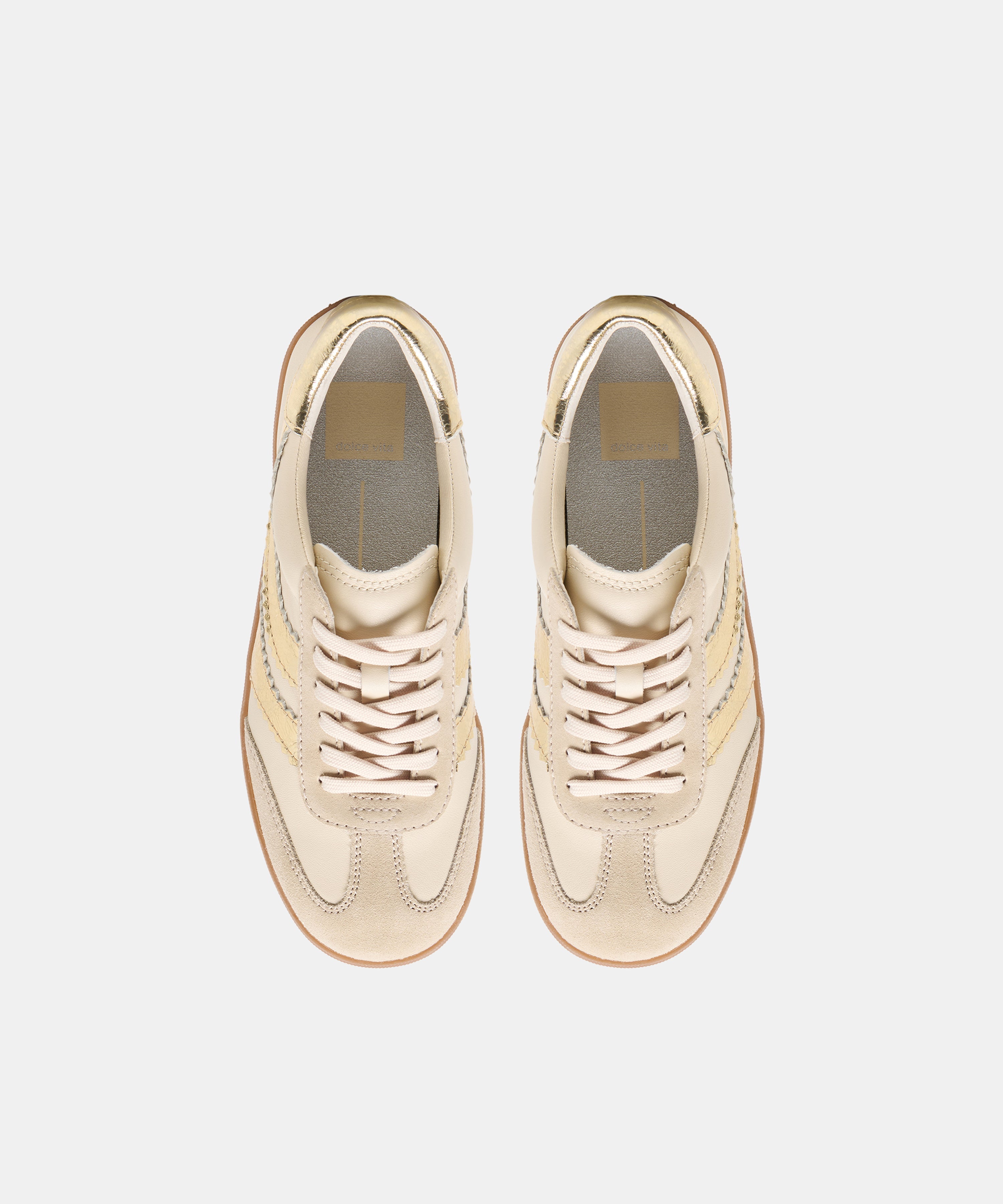 MERIT SNEAKERS WHITE GOLD LEATHER
