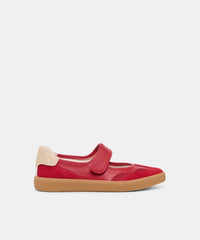 NANET SNEAKERS CRIMSON LEATHER