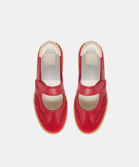 NANET SNEAKERS CRIMSON LEATHER