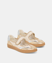 NANET SNEAKERS METALLIC MULTI LEATHER