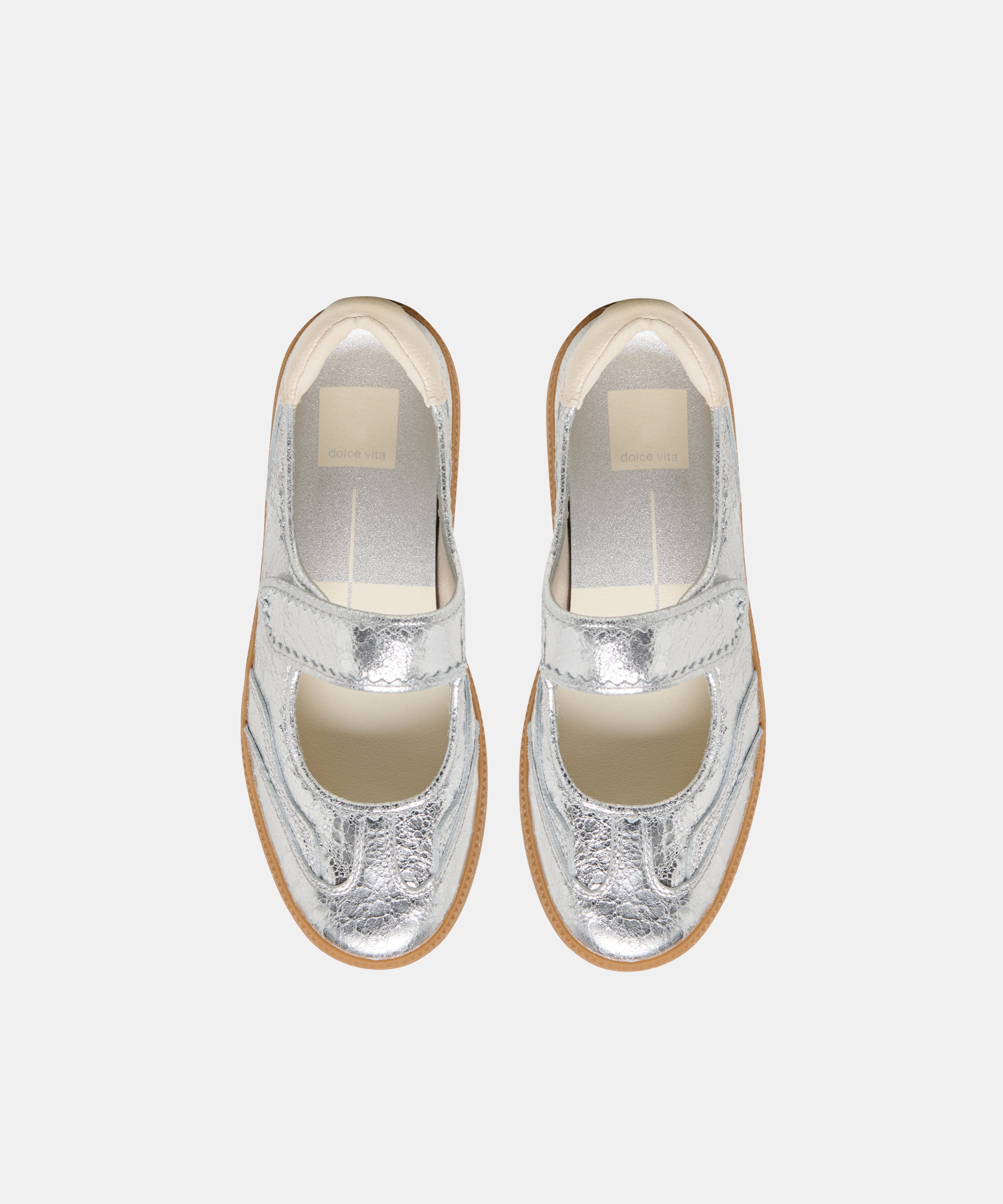 NANET SNEAKERS SILVER LEATHER