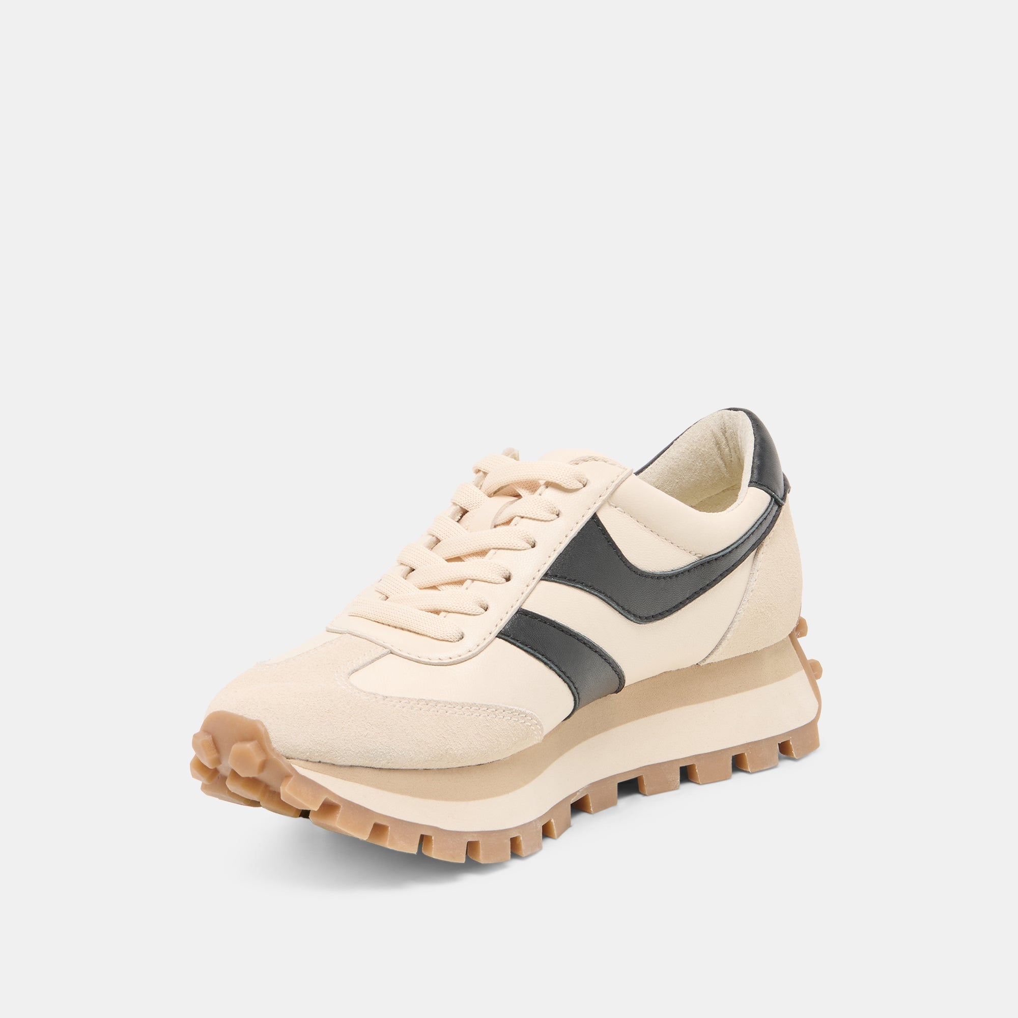 TRESA SNEAKERS WHITE BLACK LEATHER