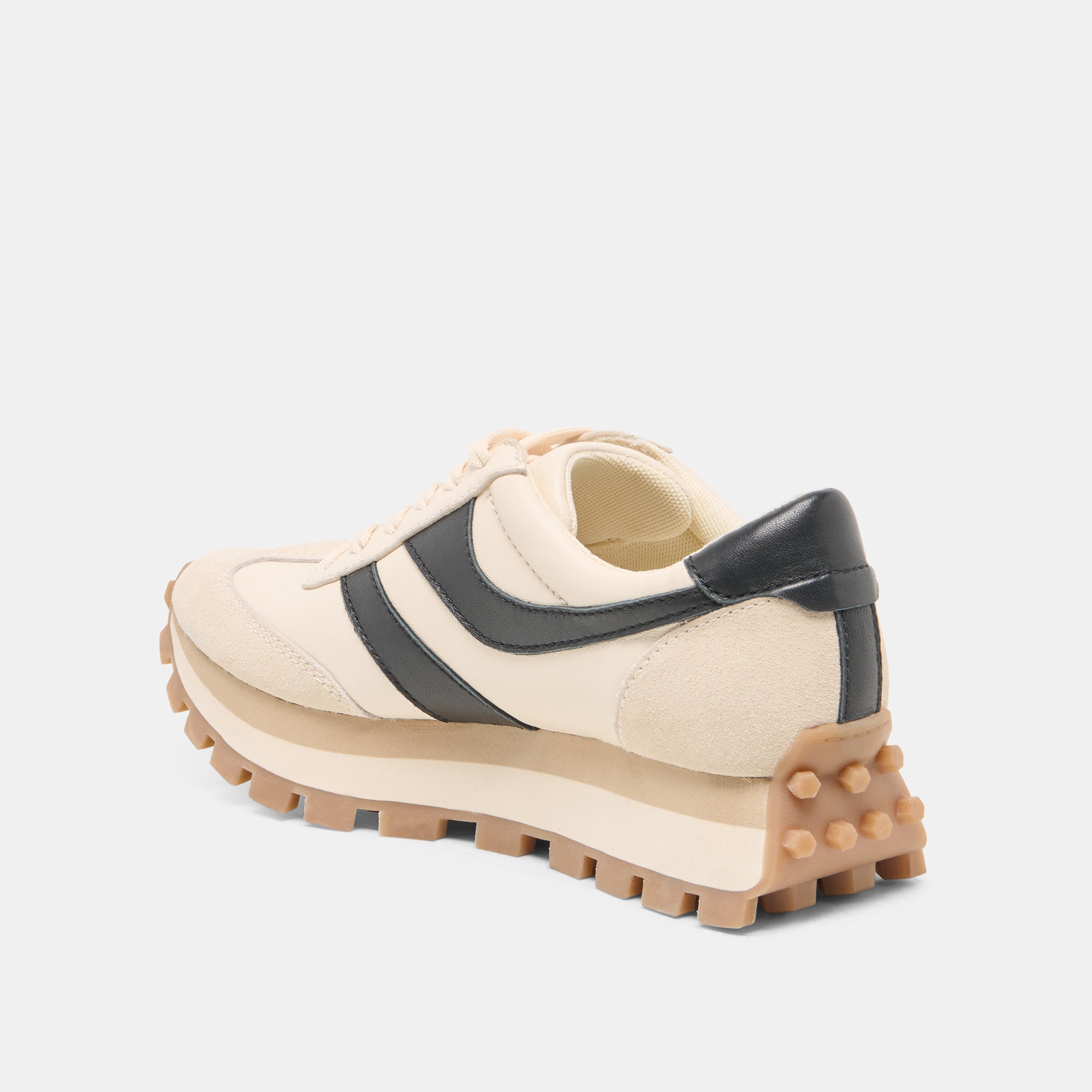 TRESA SNEAKERS WHITE BLACK LEATHER