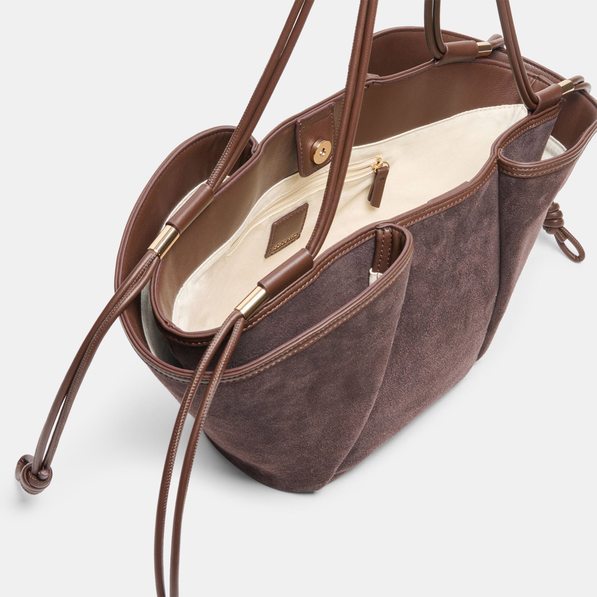 MARO TOTE CHOCOLATE SUEDE