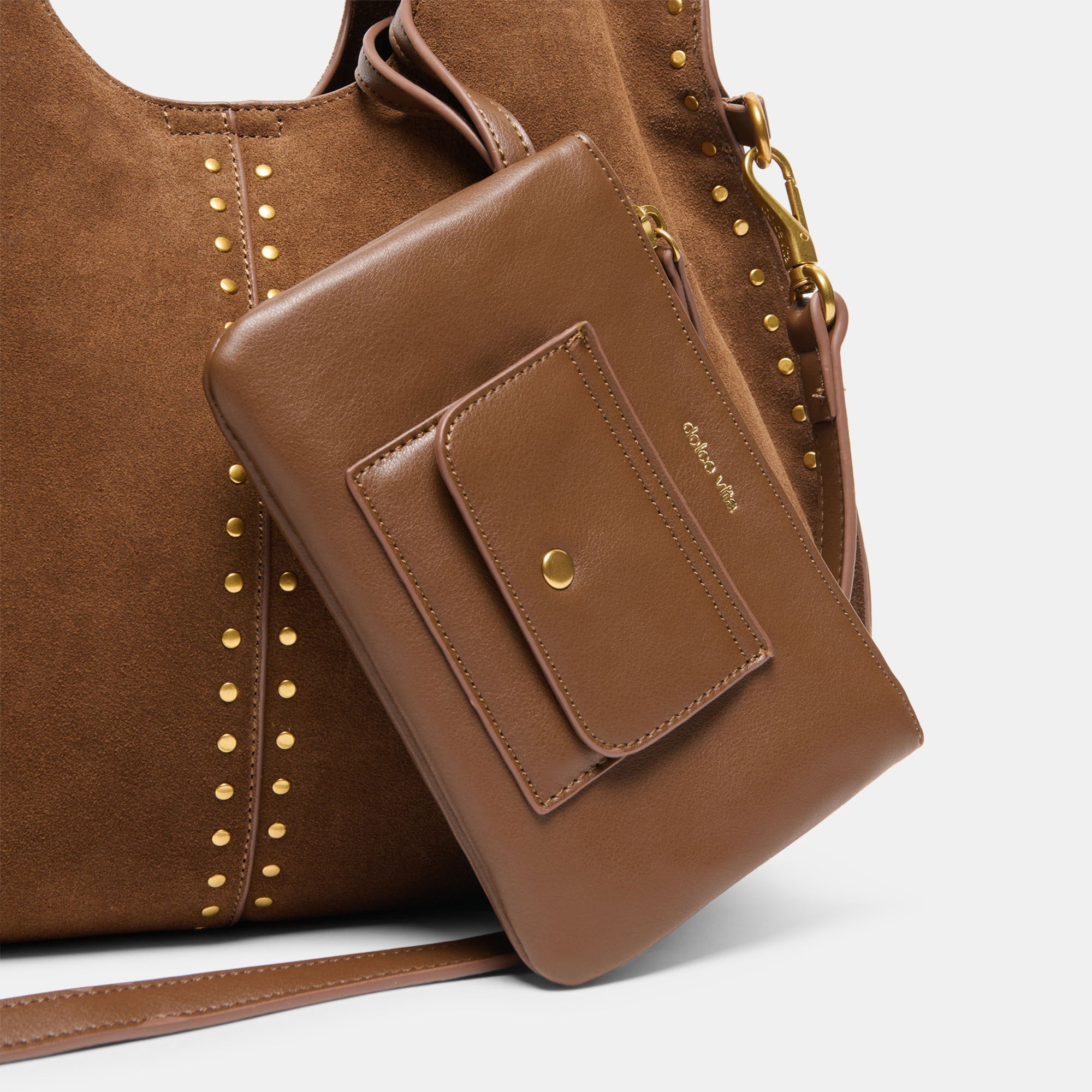 SONORA TOTE MID BROWN SUEDE