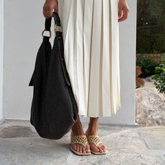 BARLO HEELS LT NATURAL WOVEN RAFFIA