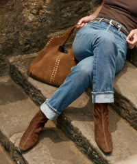 TARINE BOOTIES DK BROWN NUBUCK
